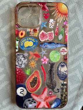 iPhone 14 Pro Clear case with Collage Design